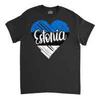 Estonia For Men Estonian Heart Flag For Women Estonia T Shirt Classic T-shirt | Artistshot