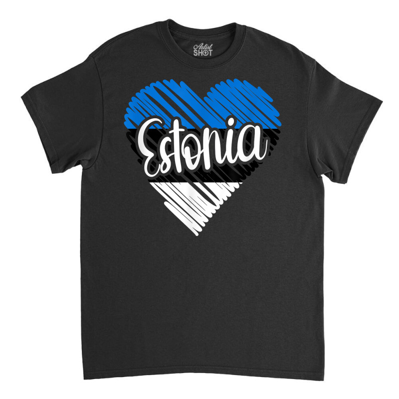 Estonia For Men Estonian Heart Flag For Women Estonia T Shirt Classic T-shirt | Artistshot