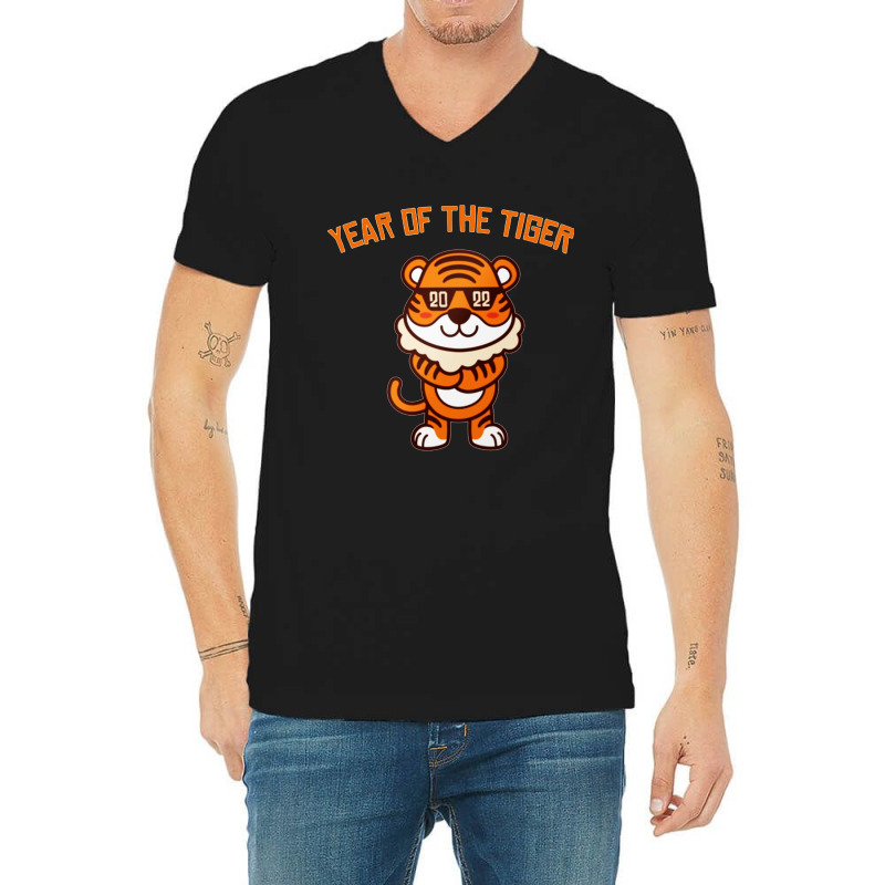 Tiger Zodiac V-neck Tee | Artistshot