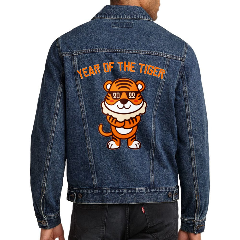 Tiger Zodiac Men Denim Jacket | Artistshot