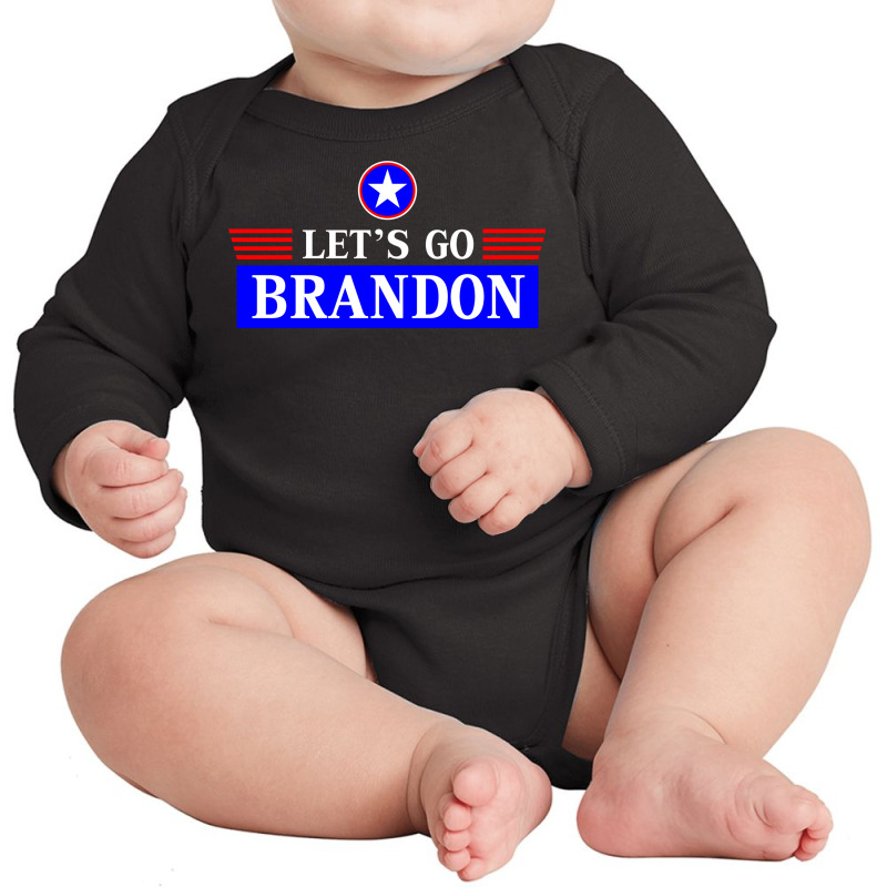 Brandonlet's Go Brandon Shirt, Lets Go Brandon T-shirt, Funny Long Sleeve Baby Bodysuit | Artistshot