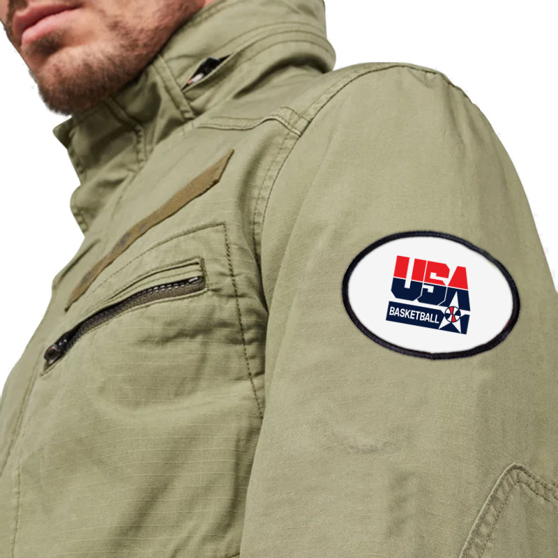 Usa Basket Oval Patch | Artistshot