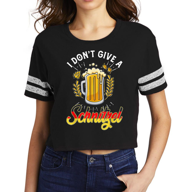 Schnitzel German Funny Flag Event Celebration Oktoberfest T Shirt Scorecard Crop Tee by Courtney Renee Jensen | Artistshot