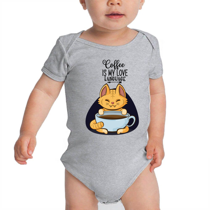 Coffee Is My Love Language Baby Bodysuit by Chiks | Artistshot