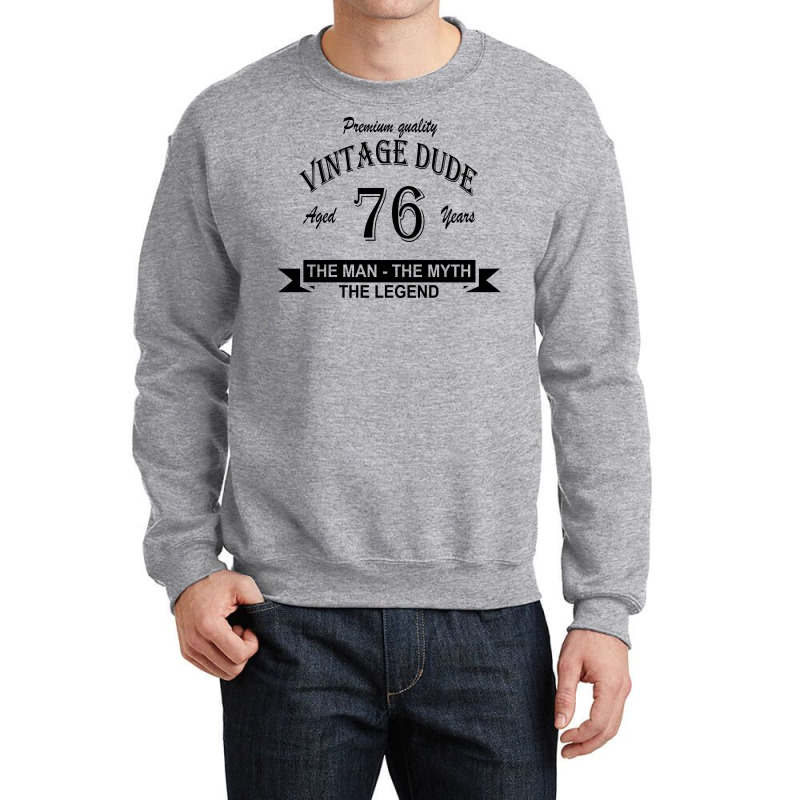 Aged 76 Years Crewneck Sweatshirt | Artistshot