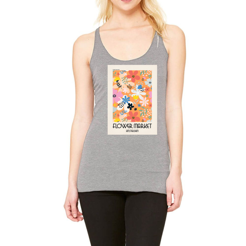 Flower Market Amsterdam Racerback Tank by halseymaria | Artistshot