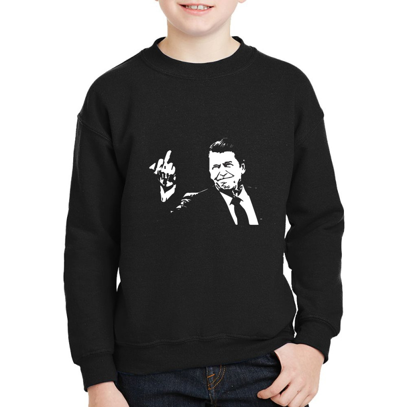 Ronald Reagan Flipping Youth Sweatshirt by lapilune | Artistshot