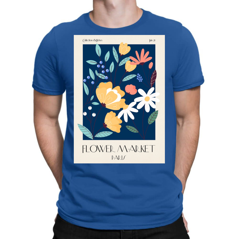 Flower Market Paris T-Shirt by Mabel L | Artistshot