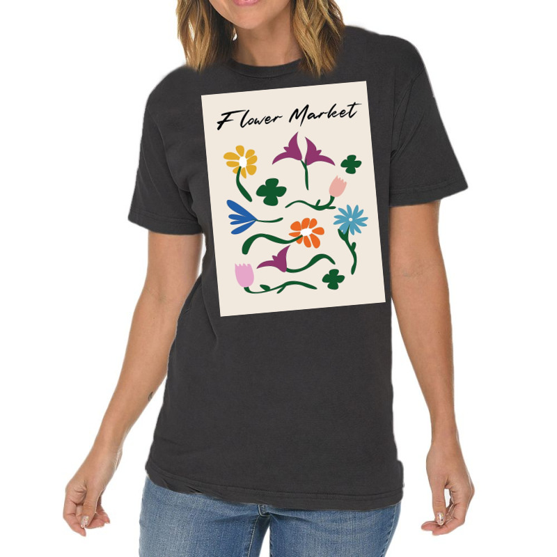 Flower Market Vintage T-Shirt by Mabel L | Artistshot