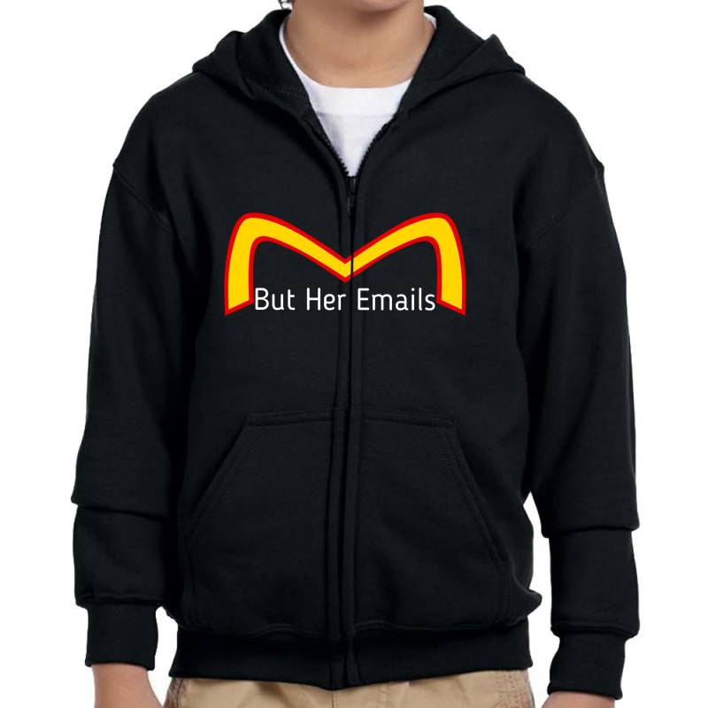 But Her Emails Youth Zipper Hoodie by Draxla store | Artistshot