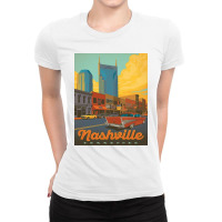 Nashville Tn Building Ladies Fitted T-shirt | Artistshot