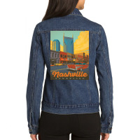 Nashville Tn Building Ladies Denim Jacket | Artistshot