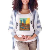 Nashville Tn Building Maternity Scoop Neck T-shirt | Artistshot