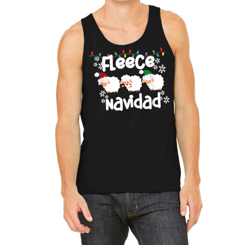 Fleece Navidad Feliz Funny Sheep Pun Christmas Holiday T Shirt Tank Top | Artistshot