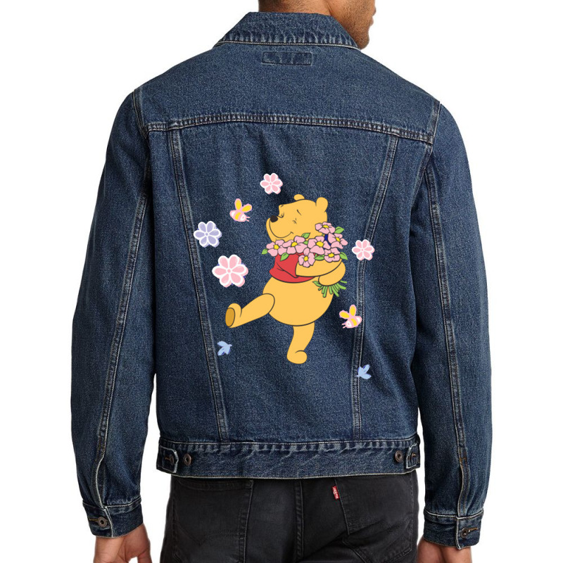 Cartoons Bear,piglet,tiger Men Denim Jacket | Artistshot