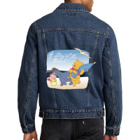 Cartoons Bear,piglet,tiger Men Denim Jacket | Artistshot