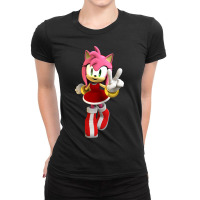 Amy Rose Standing Ladies Fitted T-shirt | Artistshot