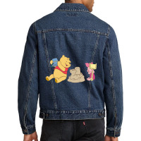 Cartoons,bear,piglet,tiger,eeyore Men Denim Jacket | Artistshot