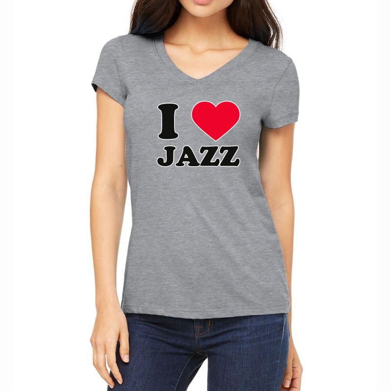 Love Jazz Women's V-Neck T-Shirt by zig street | Artistshot