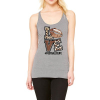 Football Football Love Funny Leopard Football Is Life Sporty 7 Footbal Racerback Tank | Artistshot