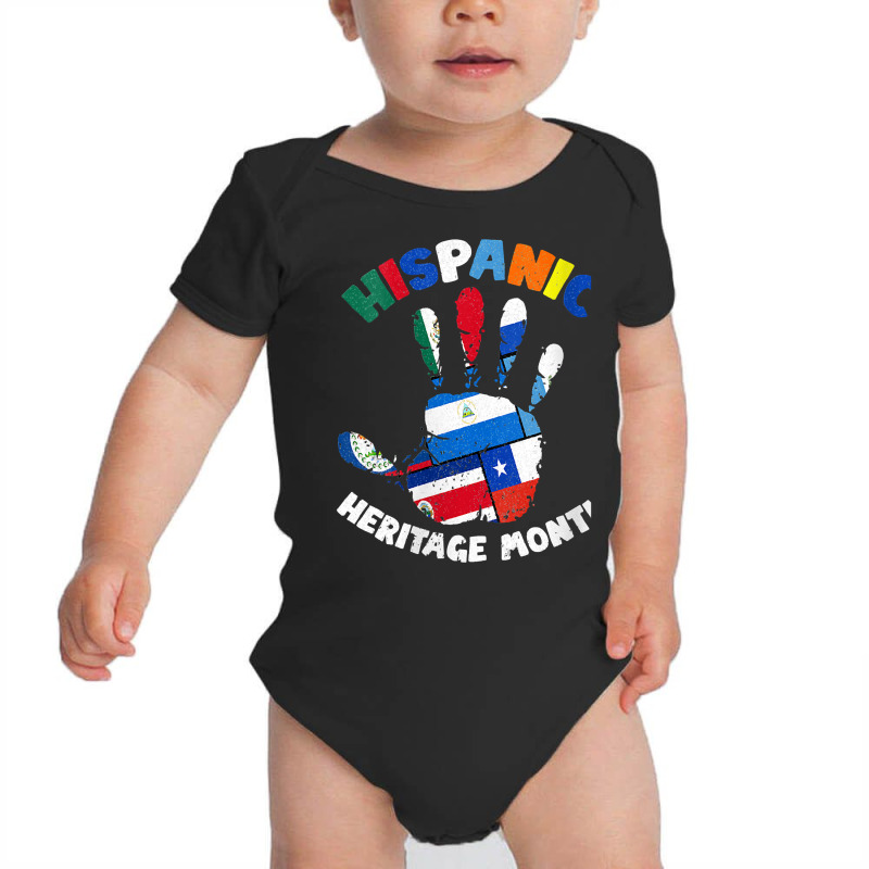 Womens Latin America Latino Pride Hand Hispanic Heritage Month V Neck Baby Bodysuit by nguyennhung | Artistshot