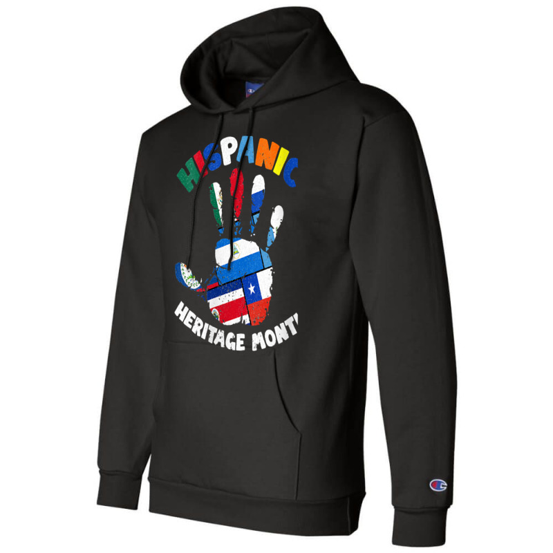 Womens Latin America Latino Pride Hand Hispanic Heritage Month V Neck Champion Hoodie by nguyennhung | Artistshot