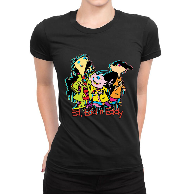 Graphic Eddys Cartoon Character Gift Men Ladies Fitted T-Shirt by StickyPicky | Artistshot