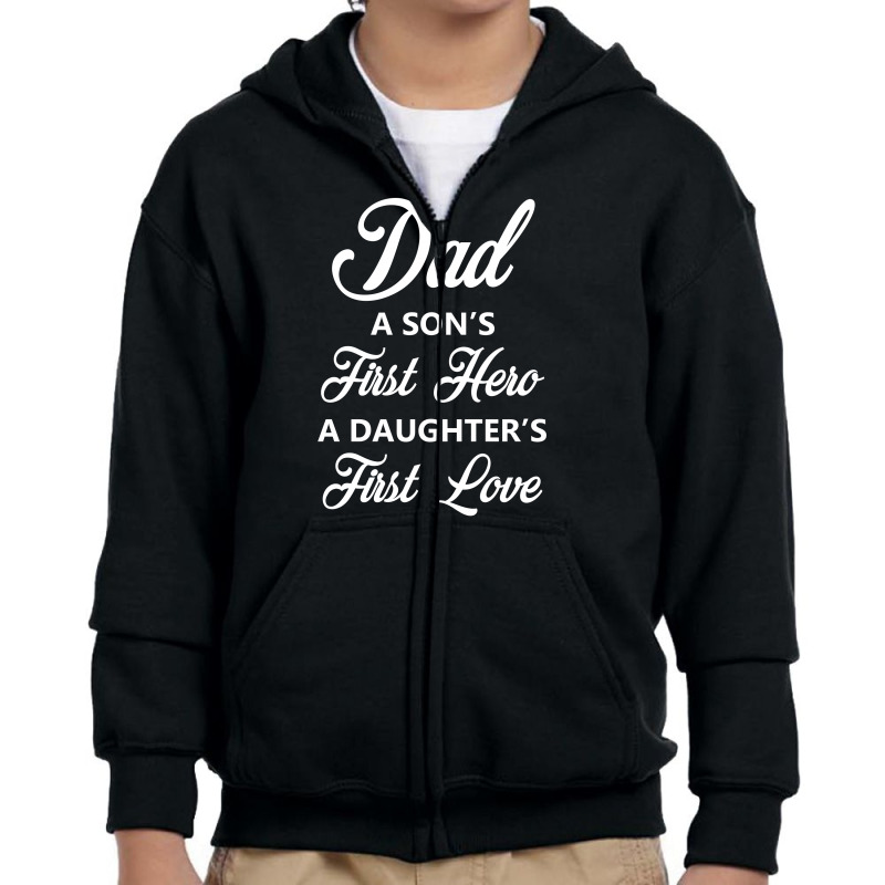 Fathers Day Youth Zipper Hoodie | Artistshot