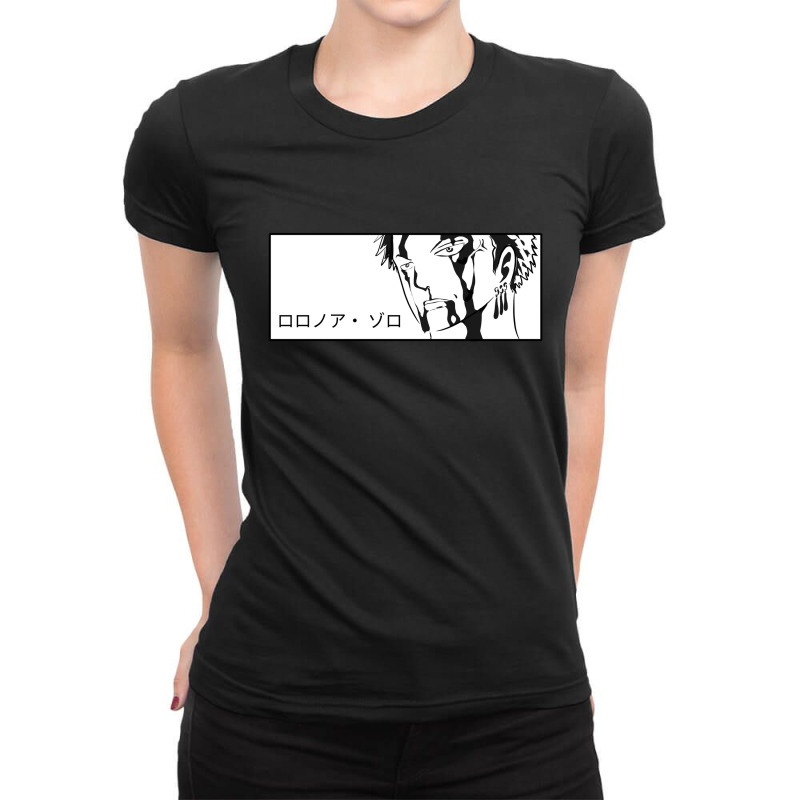 Roronoa Zoro Ladies Fitted T-Shirt by gado gado | Artistshot