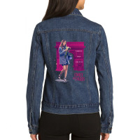 Classic Comedy Design Character My Favorite People Ladies Denim Jacket | Artistshot