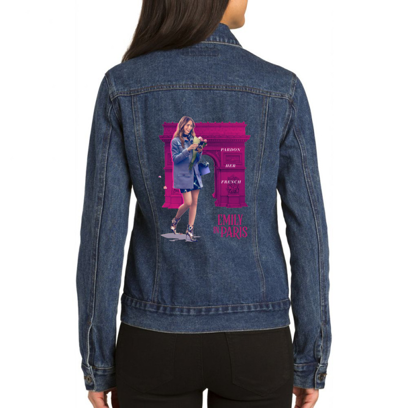 Classic Comedy Design Character My Favorite People Ladies Denim Jacket by StickyPicky | Artistshot