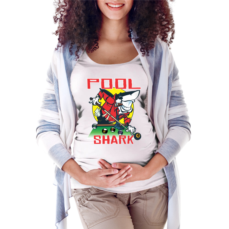 Pool Shark Funny Billiards Eight Ball Nine Ball T Shirt Maternity Scoop Neck T-shirt by komulavcasante6 | Artistshot