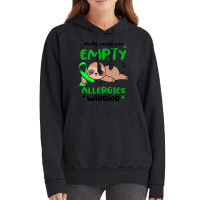 Allergies Awareness T  Shirt Mostly Running On Empty Allergies Warrior Vintage Hoodie | Artistshot