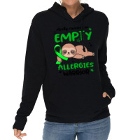 Allergies Awareness T  Shirt Mostly Running On Empty Allergies Warrior Lightweight Hoodie | Artistshot