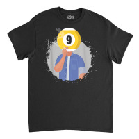 Retro Billiards Snooker Billiard 9 Ball Player Cue Sports T Shirt Classic T-shirt | Artistshot