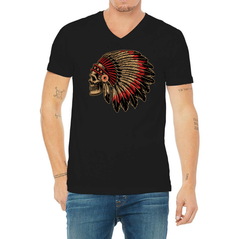 Native American T  Shirt Native T  Shirt V-Neck Tee by sliceshit | Artistshot