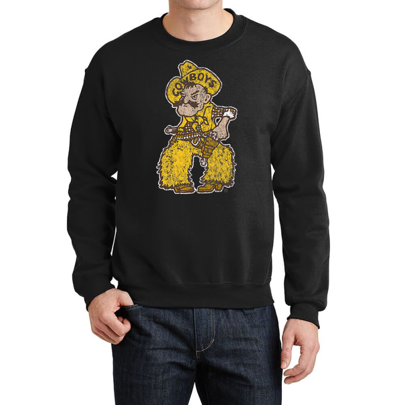 Custom Mens Wyoming Cowboys Apparel Vintage Distressed Pistol Pete