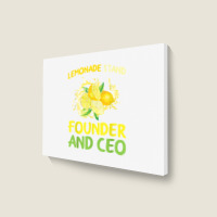 Lemonade Stand Founder And Ceo Lemon Juice Boss T Shirt Landscape Canvas Print | Artistshot