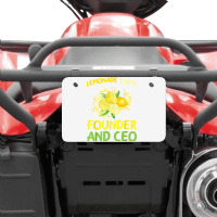 Lemonade Stand Founder And Ceo Lemon Juice Boss T Shirt Atv License Plate | Artistshot