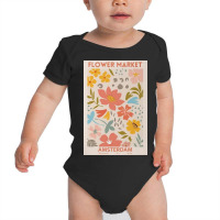 Flower Market Amsterdam Baby Bodysuit | Artistshot