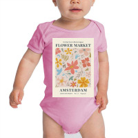 Flower Market Amsterdam Baby Bodysuit | Artistshot