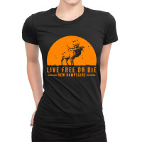 Live Free Or Die New Hampshire Ladies Fitted T-shirt | Artistshot