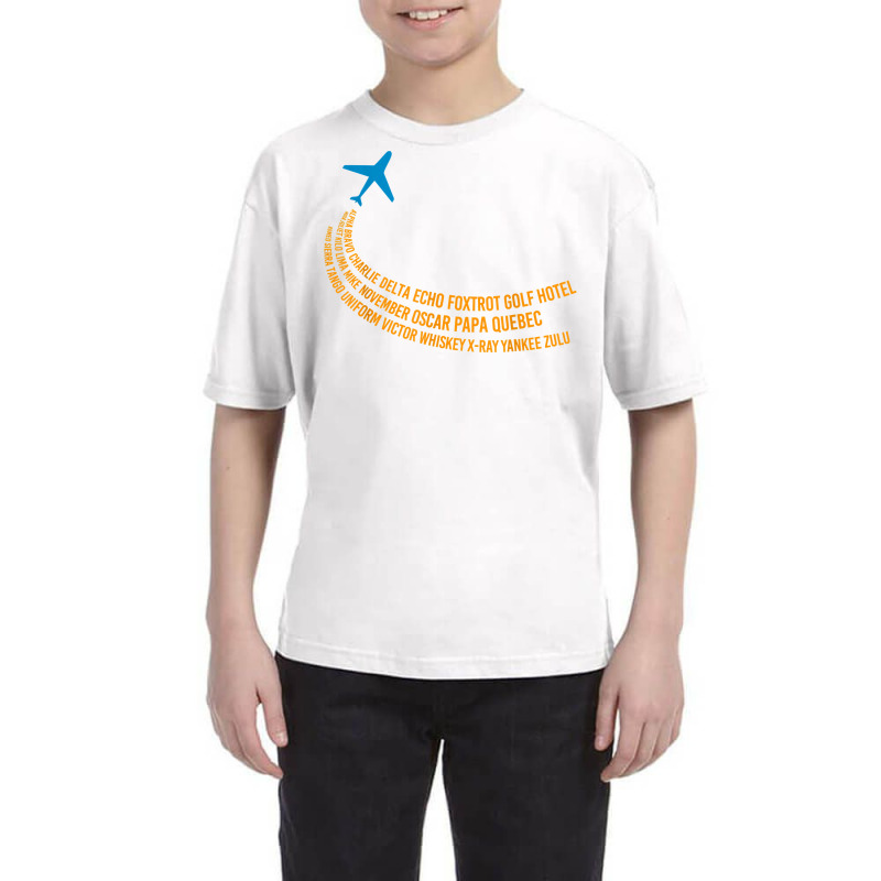 Phonetic Alphabet  Pilot Airplane T Shirt Youth Tee | Artistshot