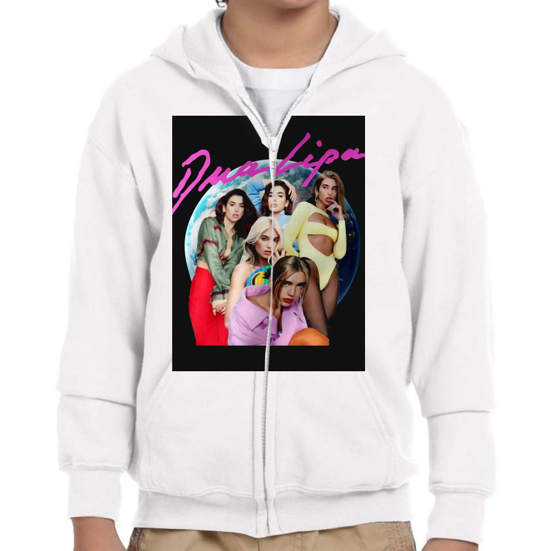 Future Nostalgia Dua Singer Youth Zipper Hoodie by Francis T | Artistshot