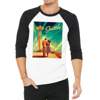 Seattle Sweet City 3/4 Sleeve Shirt | Artistshot