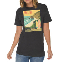 Malibu Calivornia Beach Vintage T-shirt | Artistshot