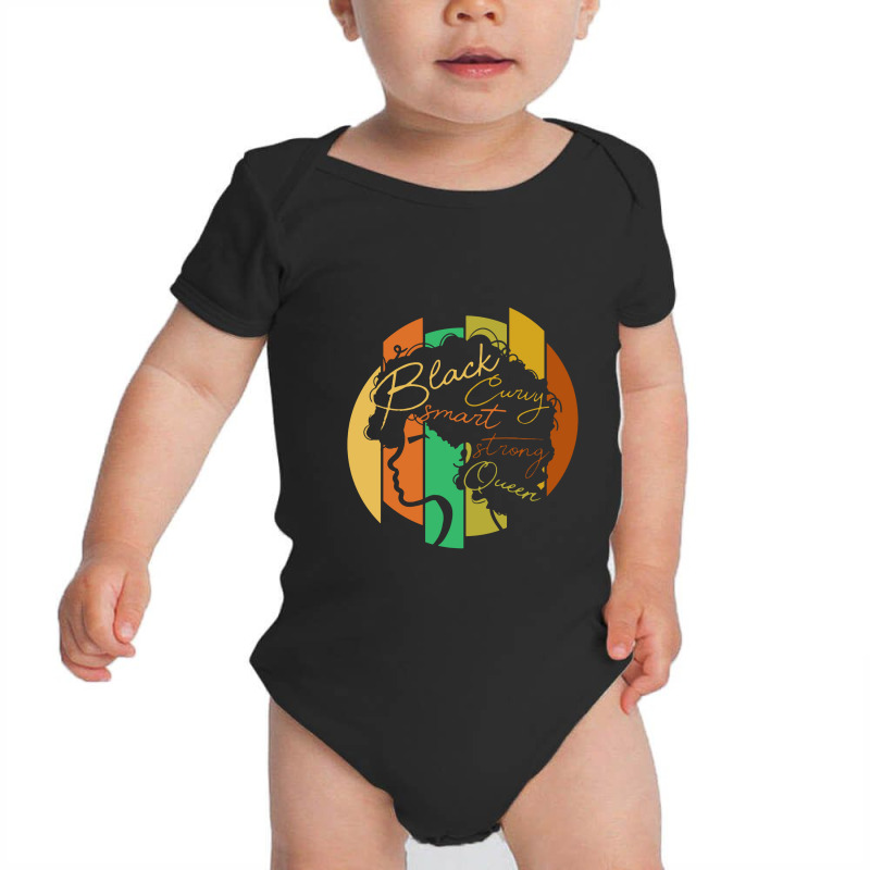 Strong Black Woman Afro Word Art Natural Hair Baby Bodysuit by lapilune | Artistshot