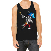 Dabbing Pirates Skeleton Eye Flap Pirate Ship Halloween Tank Top | Artistshot