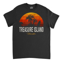 Treasure Island Beach Florida Fl Palms Vacation Surf Sunset T Shirt Classic T-shirt | Artistshot