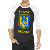 Slava Trident Glory To Support 3/4 Sleeve Shirt | Artistshot